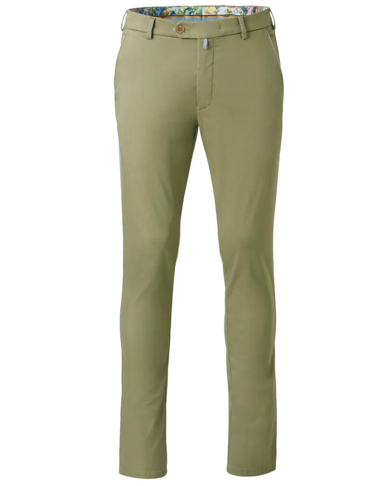 Meyer Hosen Premium-Chino New York, Perfect Fit in Oliv