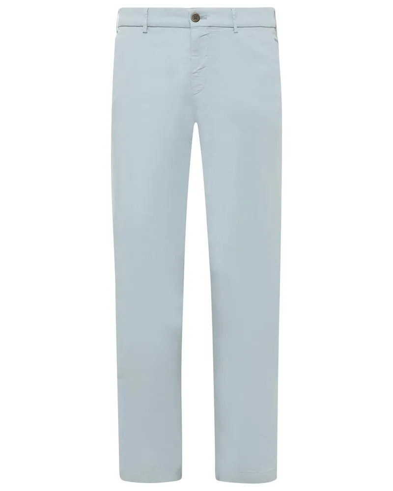 Hiltl Summer Popeline-Chino Taura mit Lyocell, Slim in Hellblau