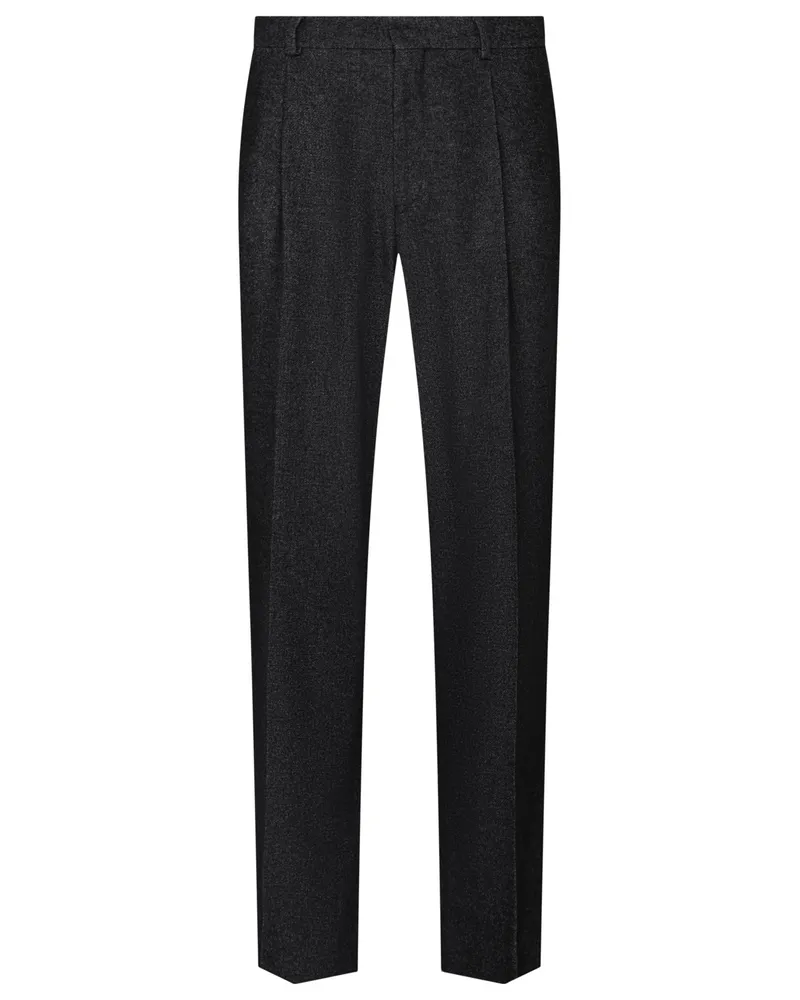Tiger of Sweden Bundfaltenhose aus einem Wollmix in Anthrazit
