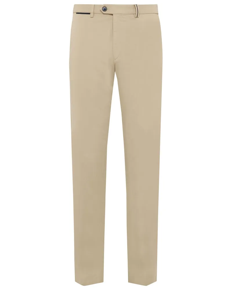 Hiltl Stretch-Chino Peaker aus Supima-Baumwolle, Regular Fit in Beige