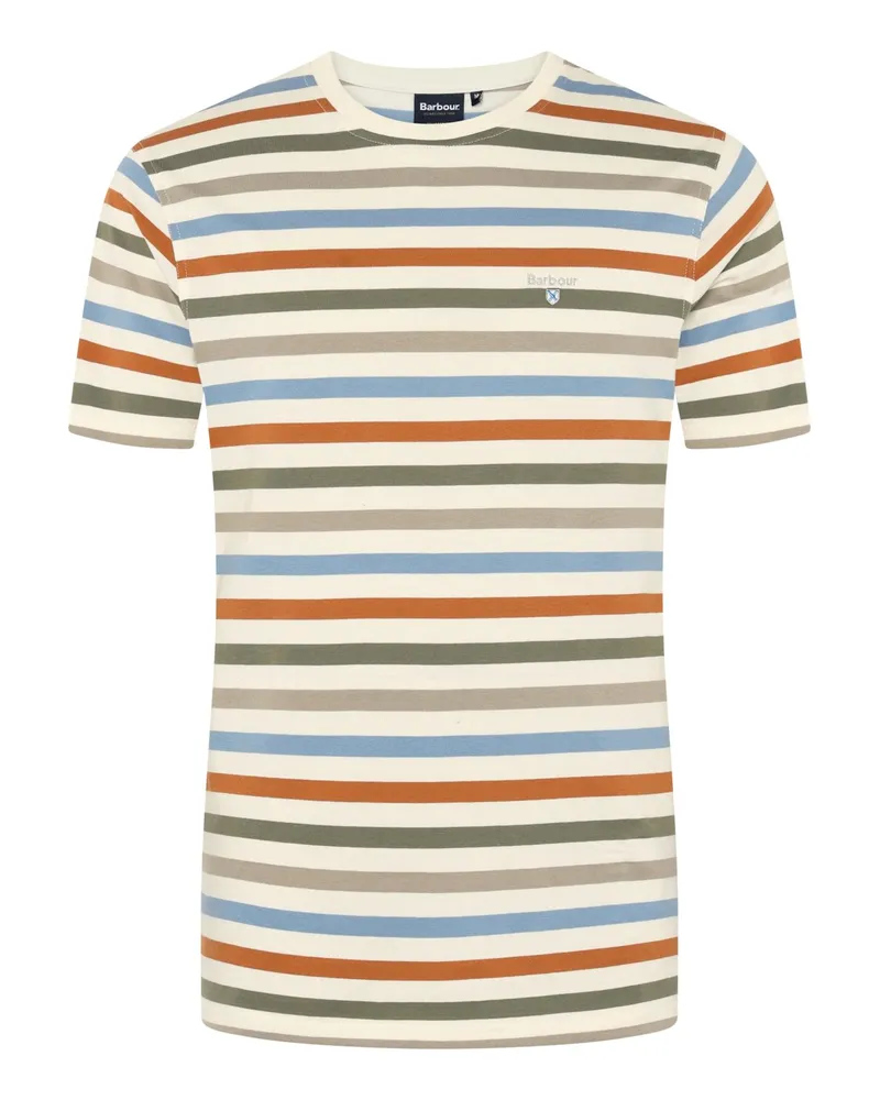 Barbour Garment Dyed T-Shirt mit Ringelstreifen in Multicolor