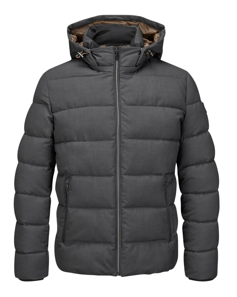 Milestone Steppparka Mauro mit abtrennbarer Kapuze und Sorona®-Wattierung in Anthrazit