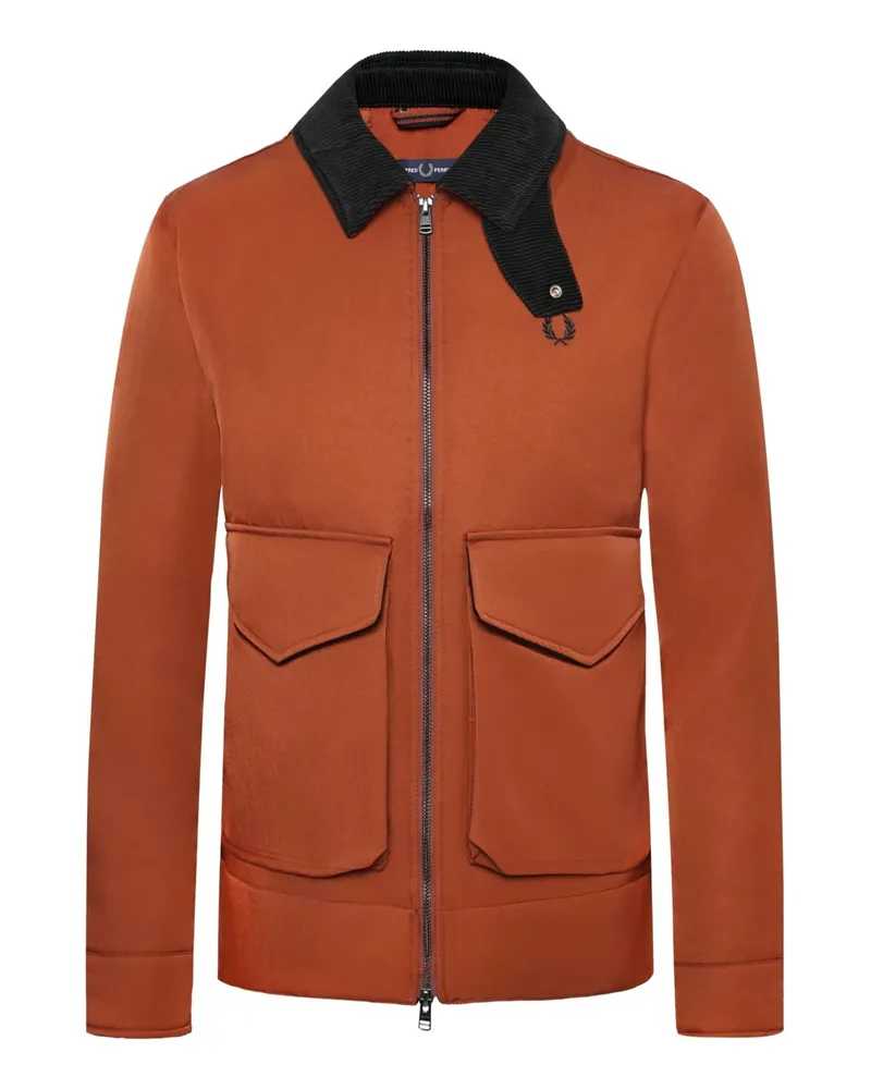 Fred Perry Übergangsjacke mit Pattentaschen in Orange
