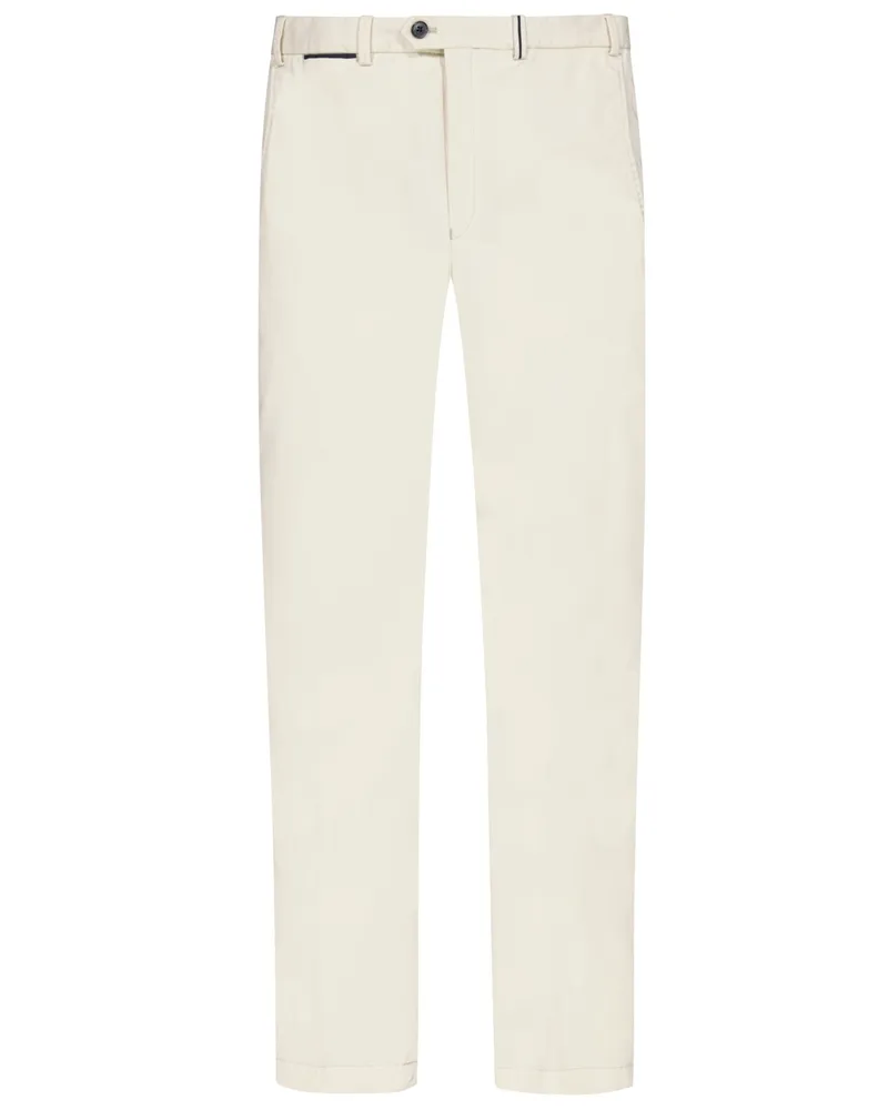 Hiltl Stretch-Chino Peaker aus Supima-Baumwolle, Regular Fit in Kreide