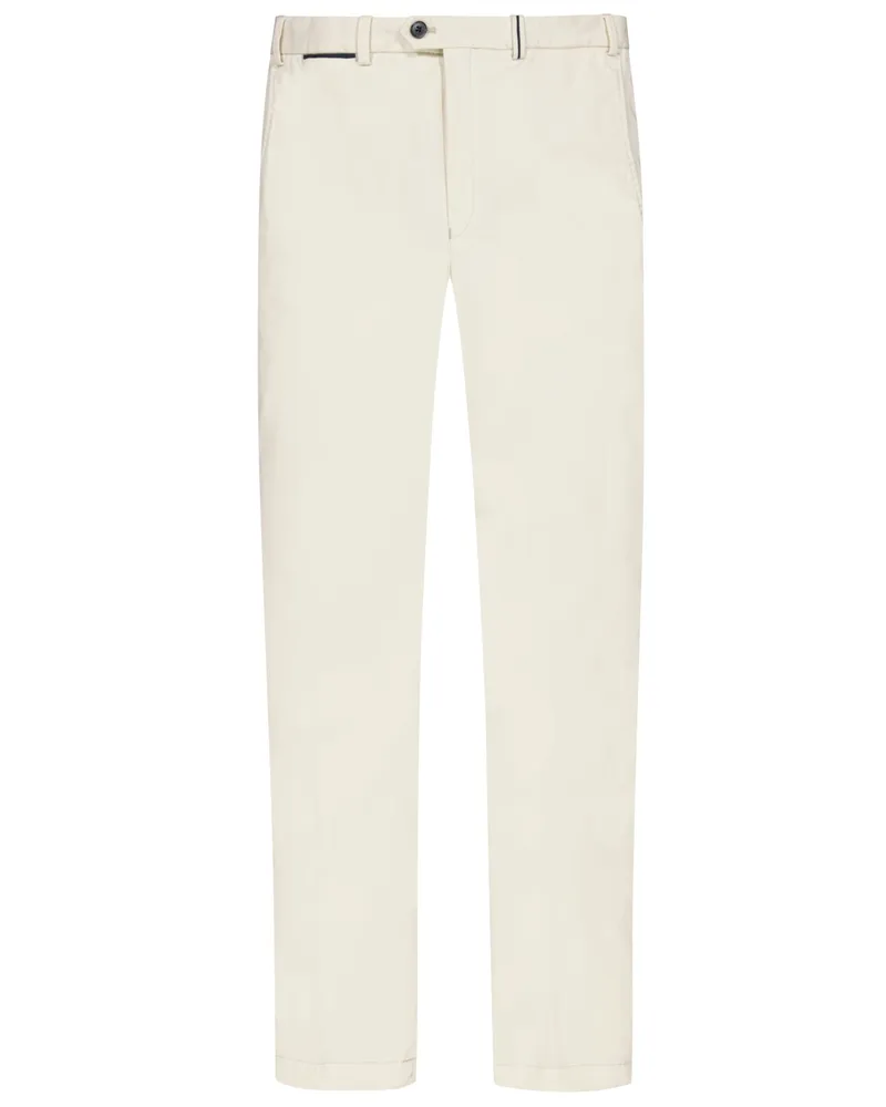 Hiltl Stretch-Chino Peaker aus Supima-Baumwolle, Regular Fit in Kreide