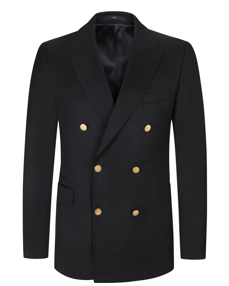Dressler Blazer aus Schurwolle, Shaped Fit in Marine