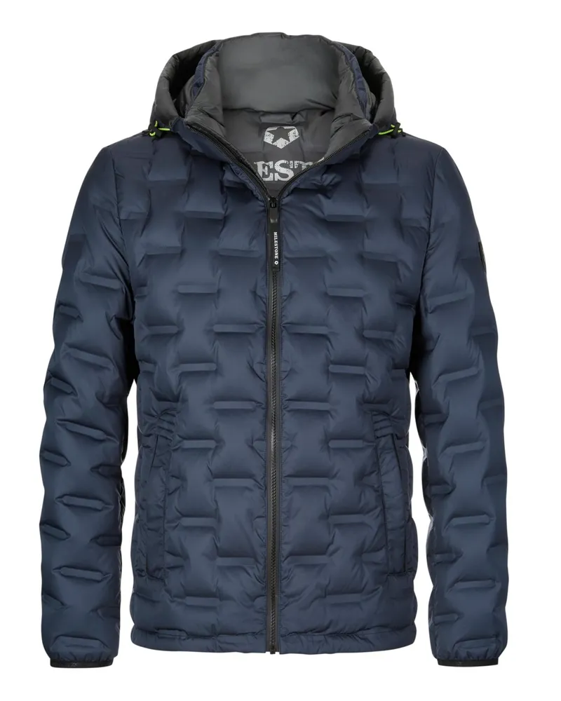 Milestone Daunenjacke Brayden mit innovativer Heatpress-Steppung in Marine