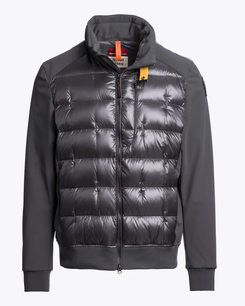 Parajumpers Hybride Steppjacke mit Daunenfüllung in Anthrazit
