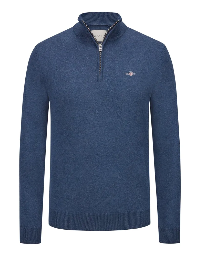 Gant Feinstrick-Troyer mit Logo-Stickerei in Anthrazit