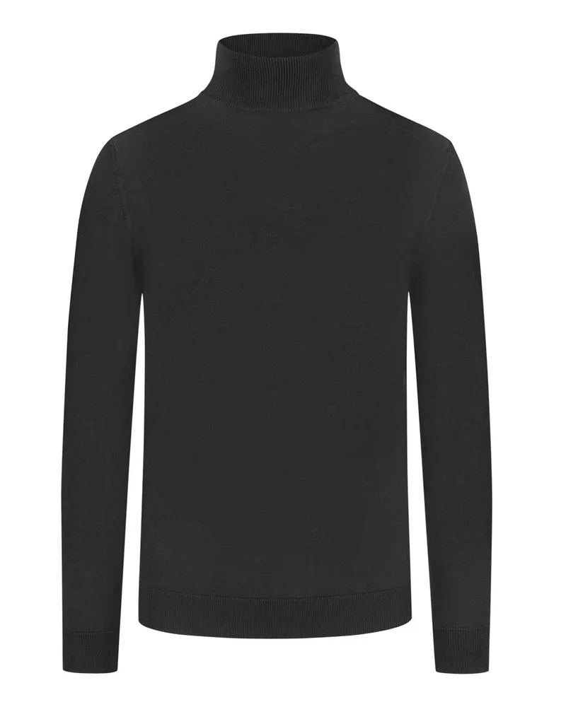 Daniele Fiesoli Pullover aus Merinwolle und Turtleneck in Schwarz