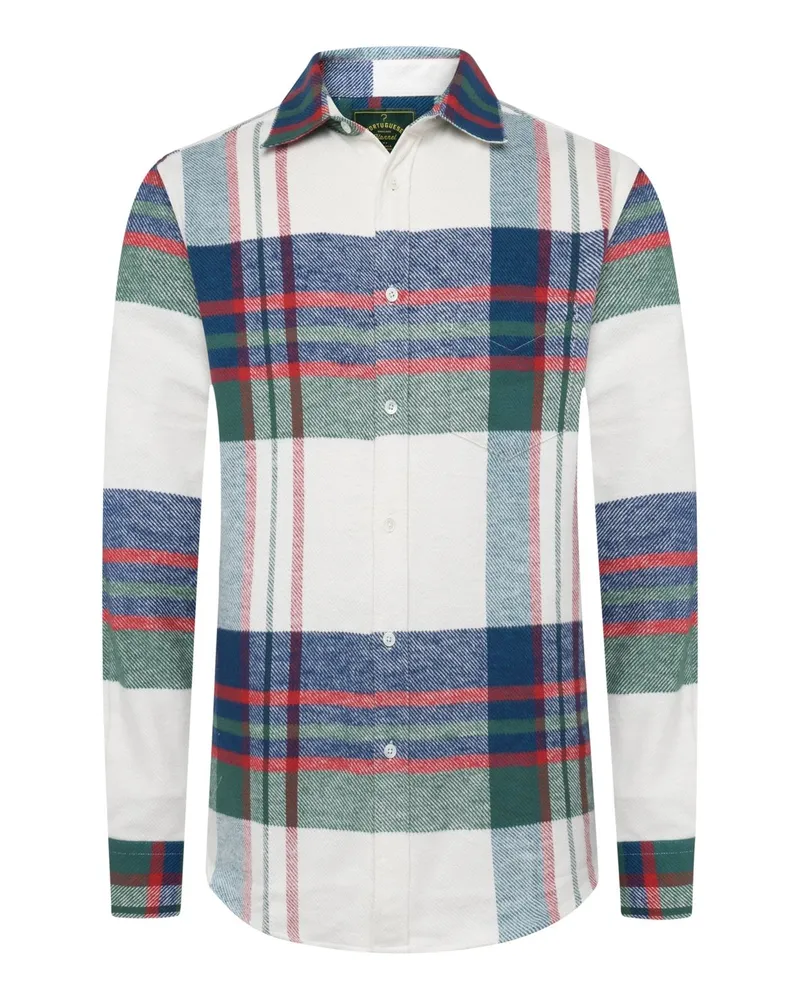 Portuguese Flannel Flanellhemd mit Karomuster in Twill-Webmuster, Regular in Multicolor