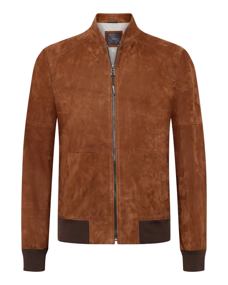 windsor. Lammleder-Blouson Borello in Cognac