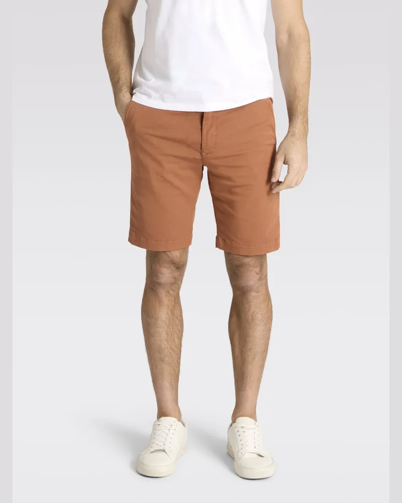 MAC Jeans Stretch-Shorts mit Dehnbund und Tunnelzug in Orange