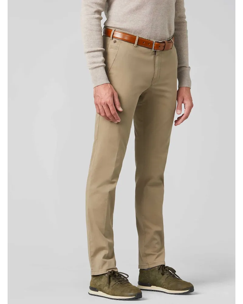 Meyer Hosen Chino mit Baumwolle und TENCEL™, Modern Fit in Beige
