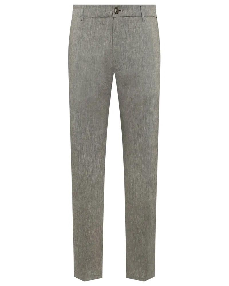 Drykorn Anzughose aus einem Leinen-Mix, Slim Fit in Beige