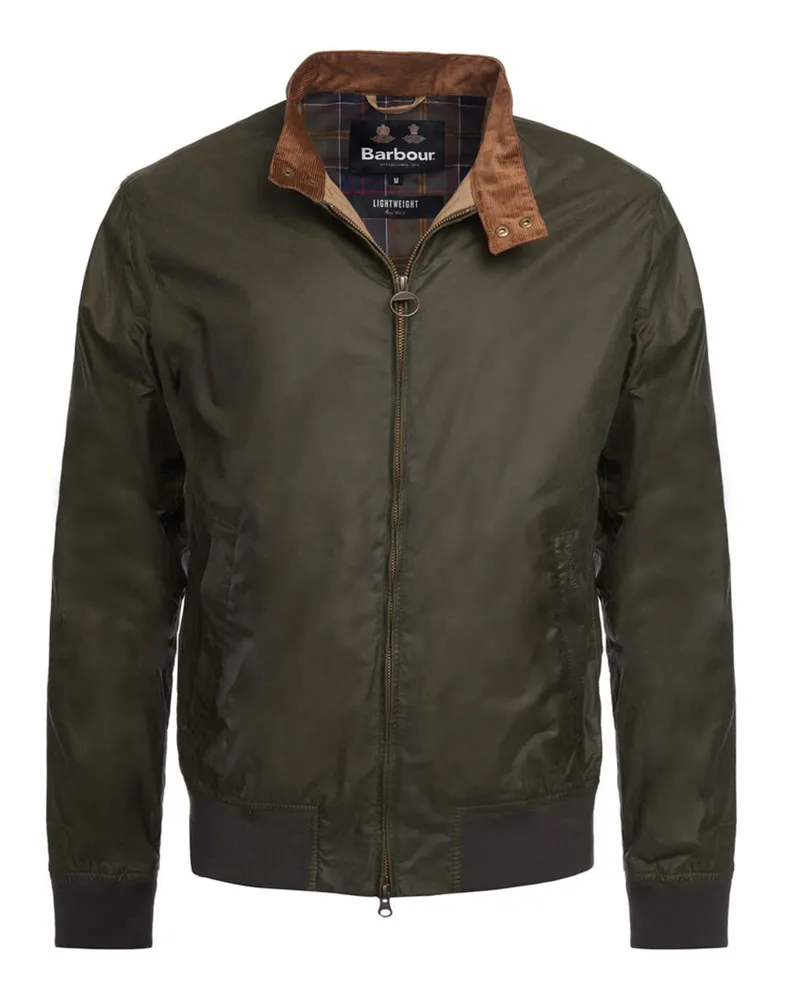 Barbour Klassischer Blouson in Lightweight-Wax in Oliv