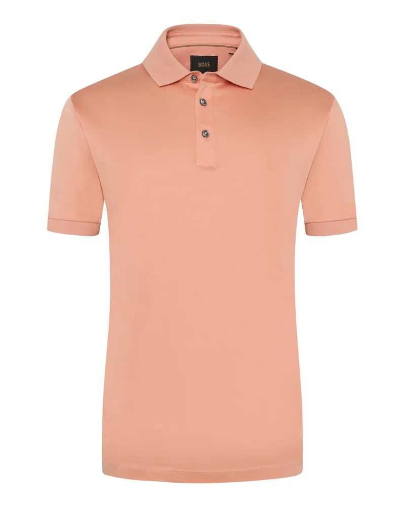 HUGO BOSS Glattes Poloshirt in Jersey-Qualität in Orange