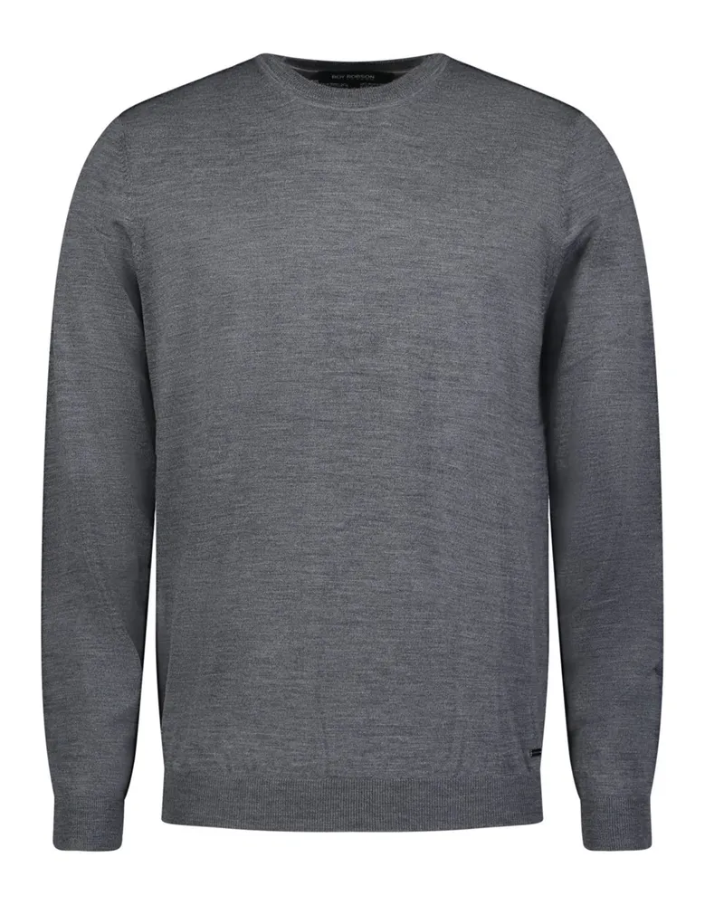 Roy Robson Leichter Pullover aus Schurwolle in Grau