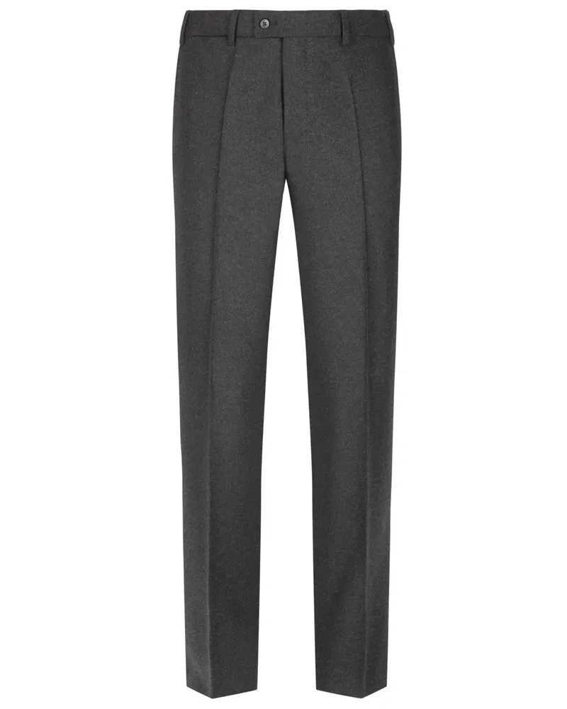 Hiltl Flanellhose Piacenza aus Schurwolle, Regular Fit in Anthrazit