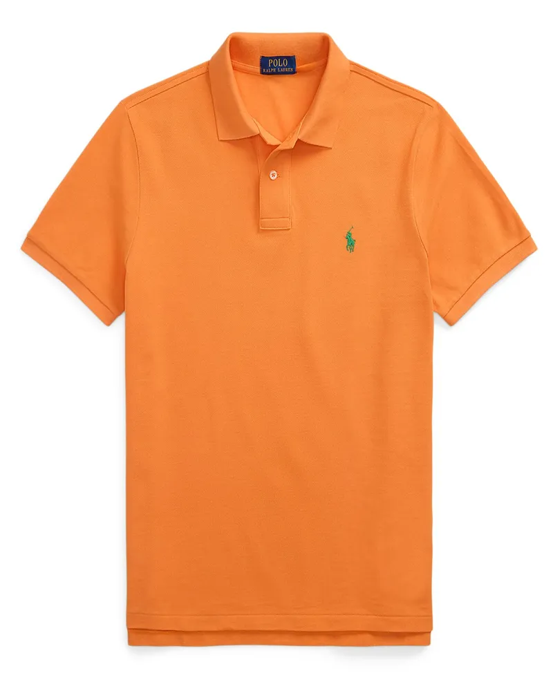 Ralph Lauren Piqué-Poloshirt, Custom Slim Fit in Orange