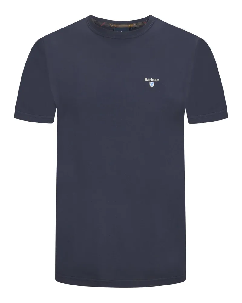 Barbour T-Shirt in Piqué-Qualität, Tailored Fit in Marine