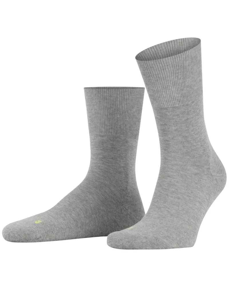 Falke Socken Run Unisex aus einem Baumwoll-Mix in Grau