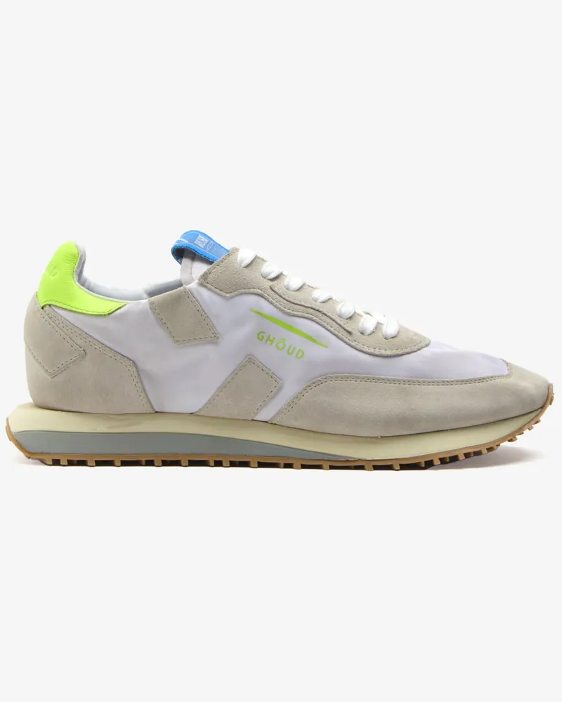 GHŌUD Runner Sneaker Rush aus Nylon mit Wildleder-Details in Weiß