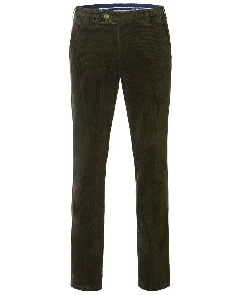 Meyer Hosen Cordhose Bonn mit Stretchanteil, Modern Fit in Oliv