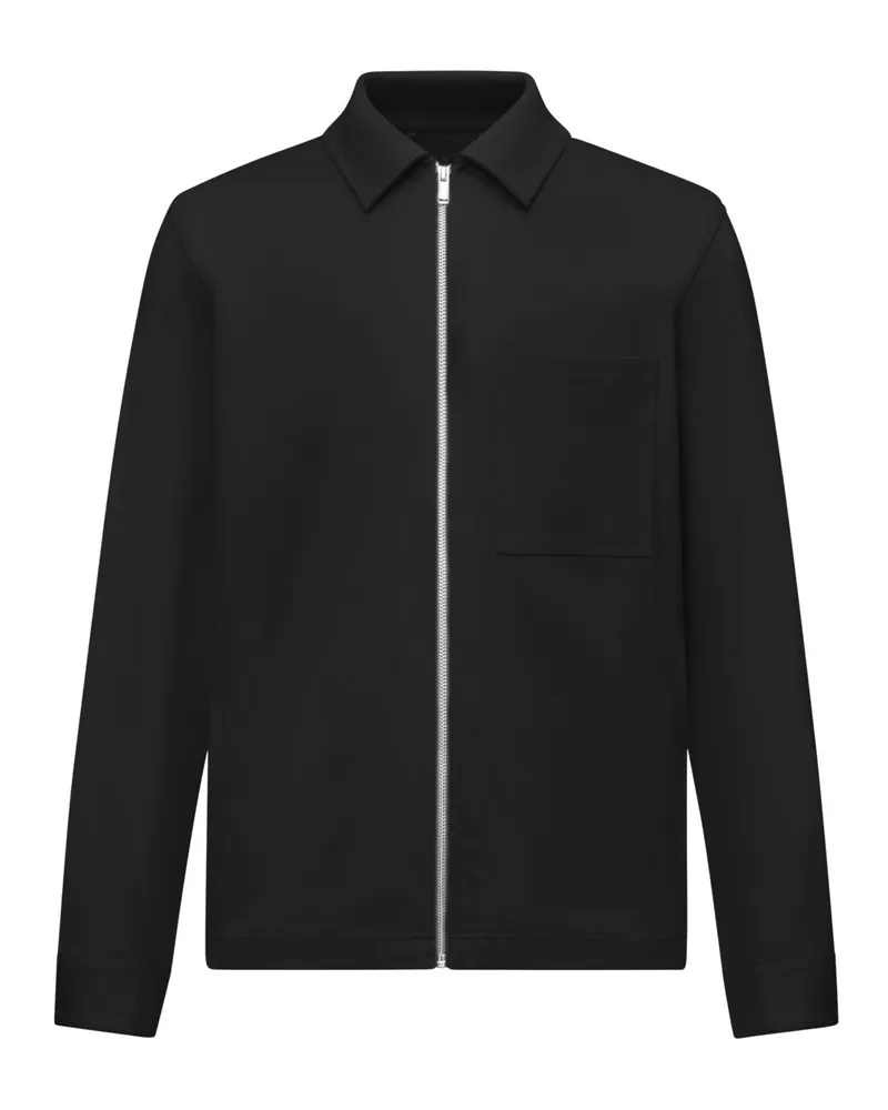Drykorn Leichtes Overshirt Nikano in Stretch-Qualität, Regular Fit in Schwarz