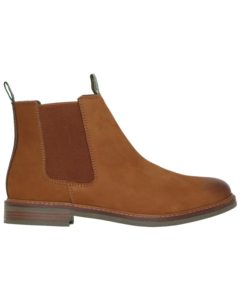 Barbour Chelsea-Boots Farsley mit Cansvasriemen in Hellbraun