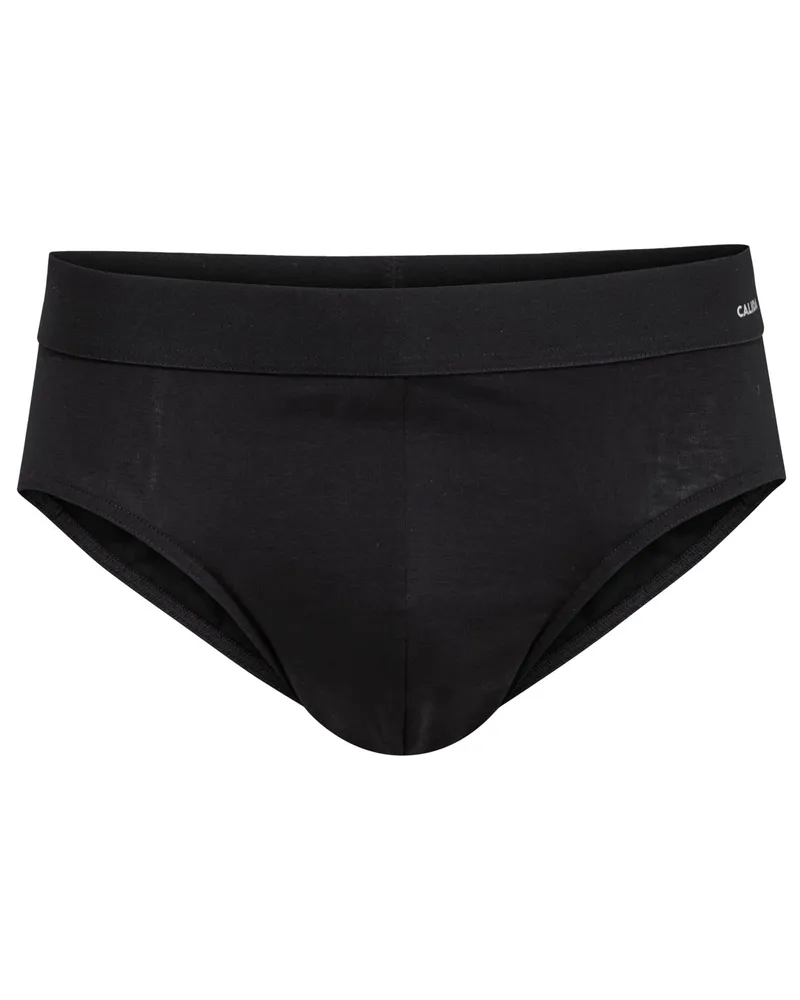 Calida Slip aus softem Baumwolljersey in Schwarz