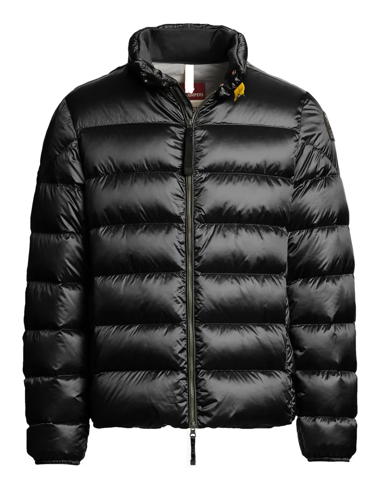 Parajumpers Gesteppte Daunenjacke Dillon in Glanz-Optik in Schwarz