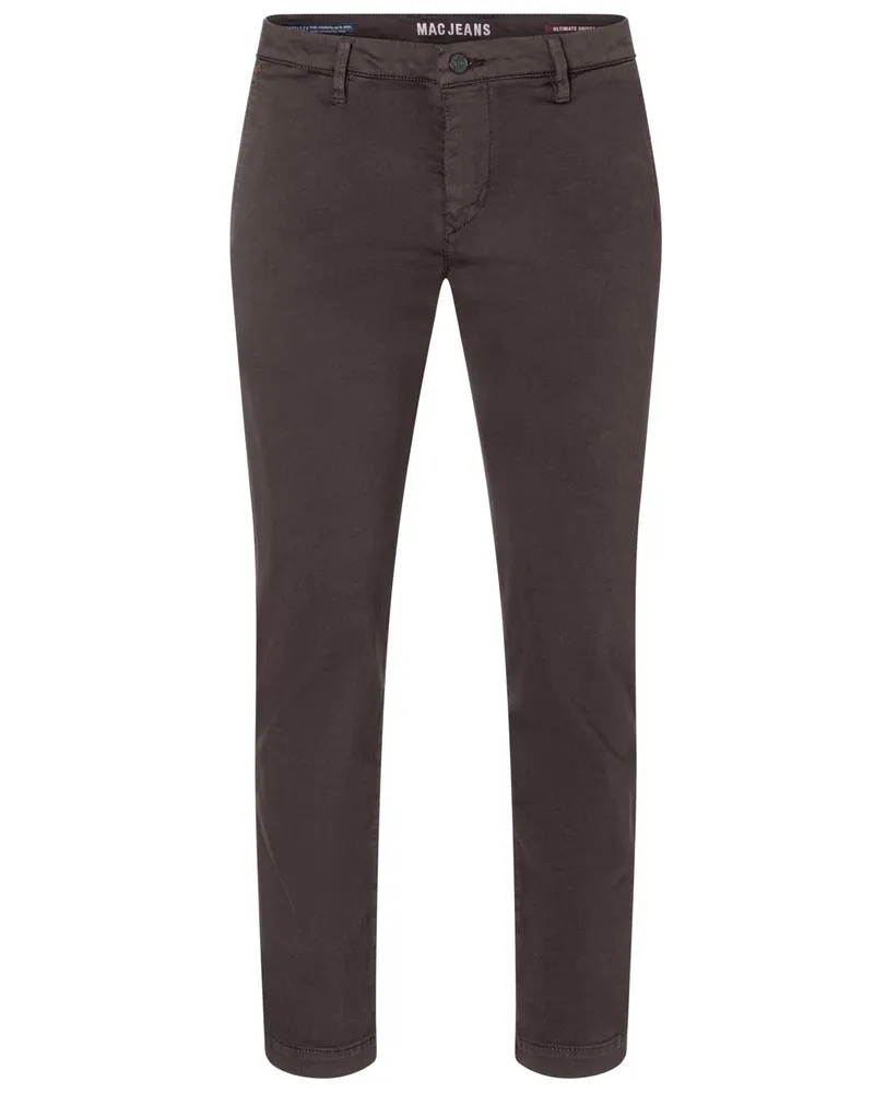 MAC Jeans Chino Driver Flex Pants mit Stretch, Regular Fit in Dunkelbraun