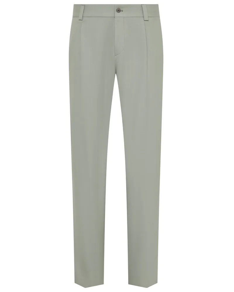 HUGO BOSS Mix & Match Hose aus einem Stretch-Mix, Modern Fit in Grün