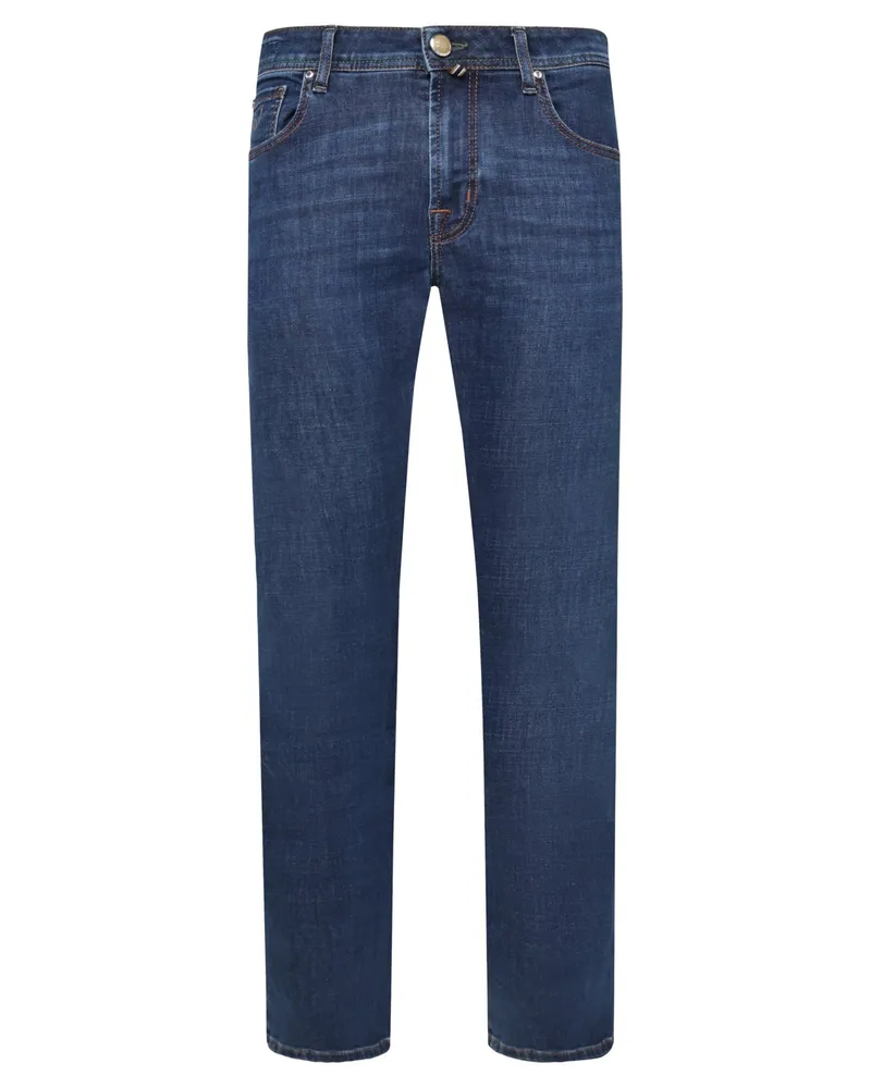 Jacob Cohën Jeans Bard aus Power Stretch Denim, Regular Slim Fit in Mittelblau