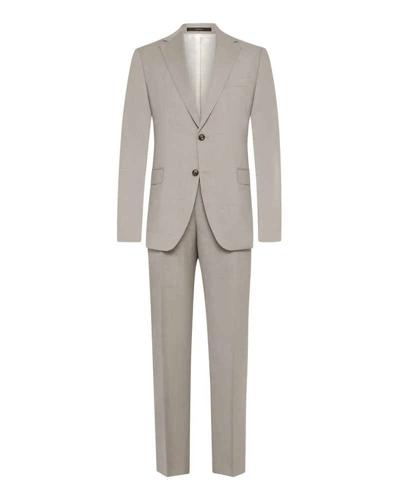windsor. Kompletter Anzug aus Schurwolle, Regular Fit in Beige