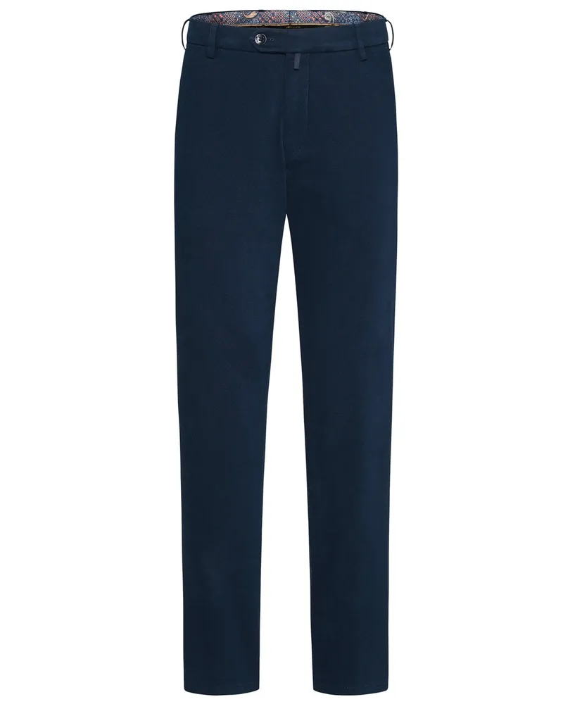 Meyer Hosen Chino Bonn aus Baumwoll-Twill mit Stretch, Regular Fit in Marine
