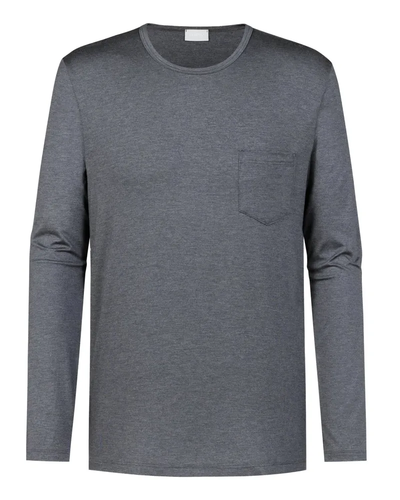 Mey Longsleeve mit Stretchanteil Grau