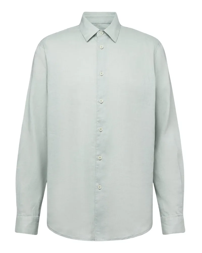 Drykorn Sommerliches Hemd Ramis aus einem Leinenmix, Regular Fit in Salbei