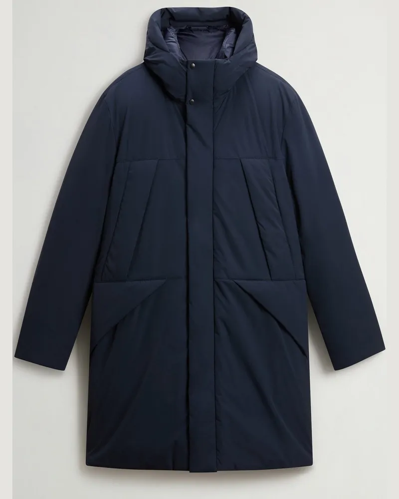 Woolrich Funktionaler Daunenparka aus softem Stretch-Nylon-Gewebe in Marine