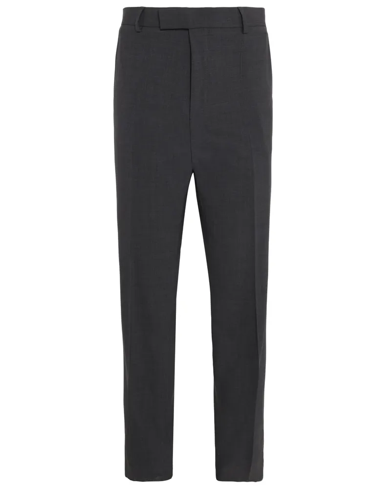 HUGO BOSS Leichte Anzughose mit Schurwollanteil, regular fit in Anthrazit