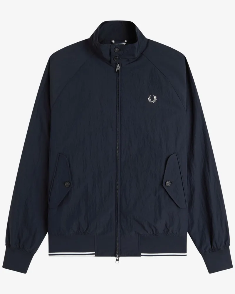 Fred Perry Leichter Blouson mit Logo-Stickerei in Marine