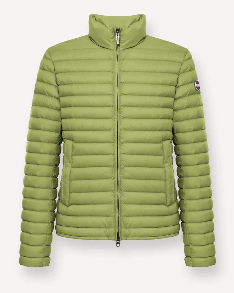 Colmar Steppjacke mit Daunenfüllung und Label-Aufnähern in Hellgrün