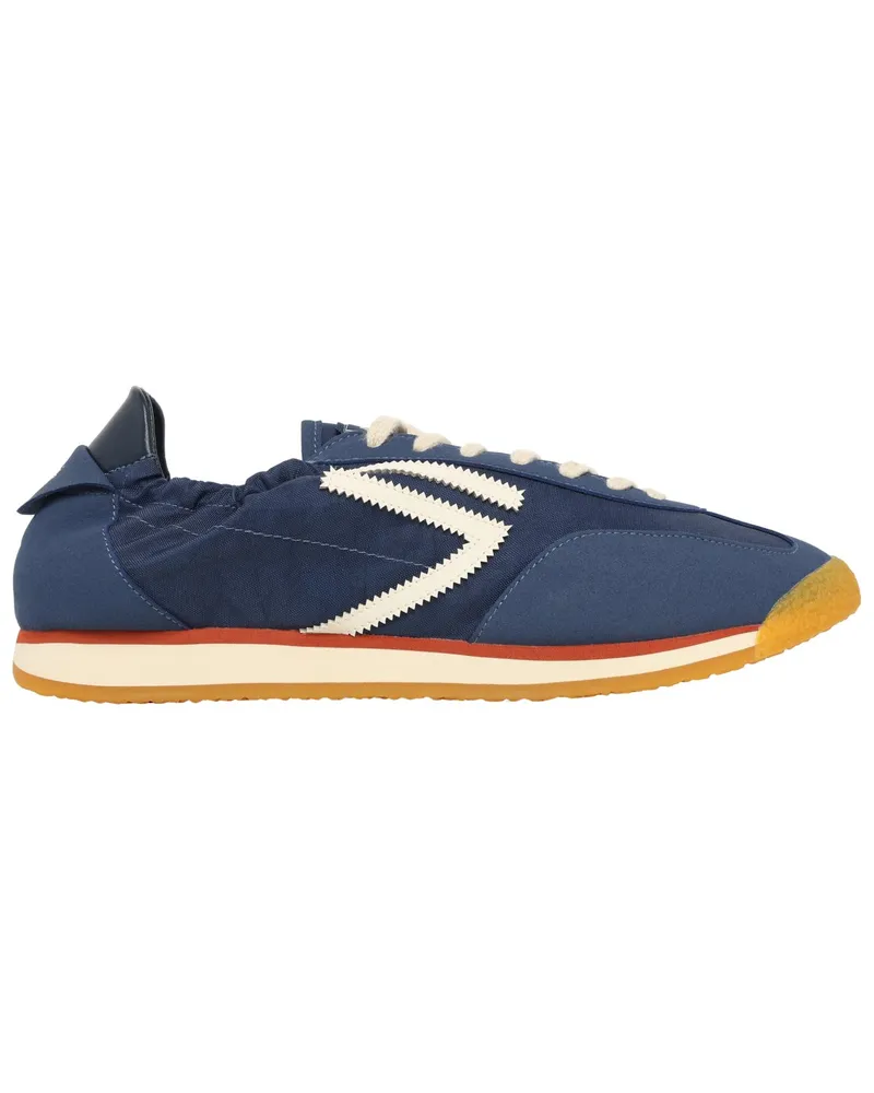 Puraai Runner Sneaker Panther aus einem Kunstleder-Mesh-Mix in Denim