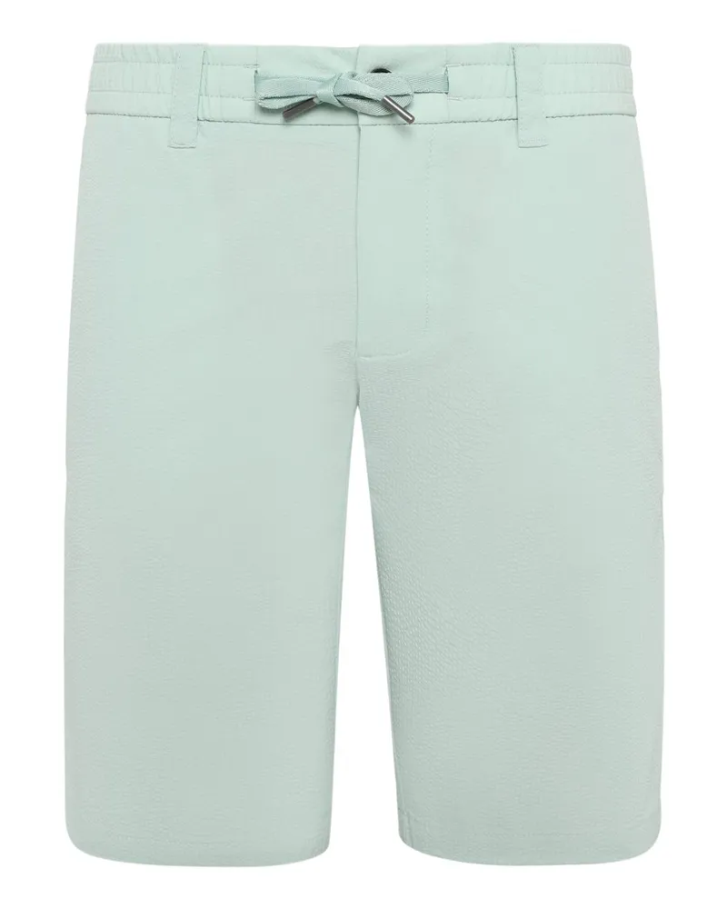 HUGO BOSS Chino-Shorts in Seersucker-Qualität in Mint