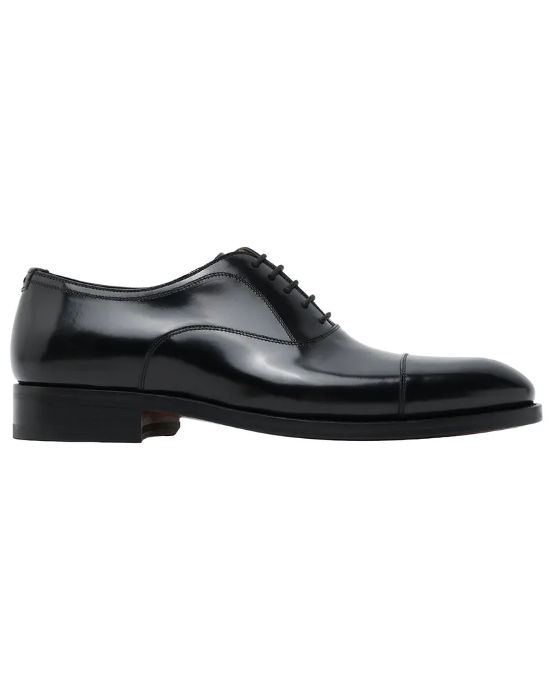 Magnanni Oxford-Schnürschuhe aus poliertem Glattleder in Schwarz
