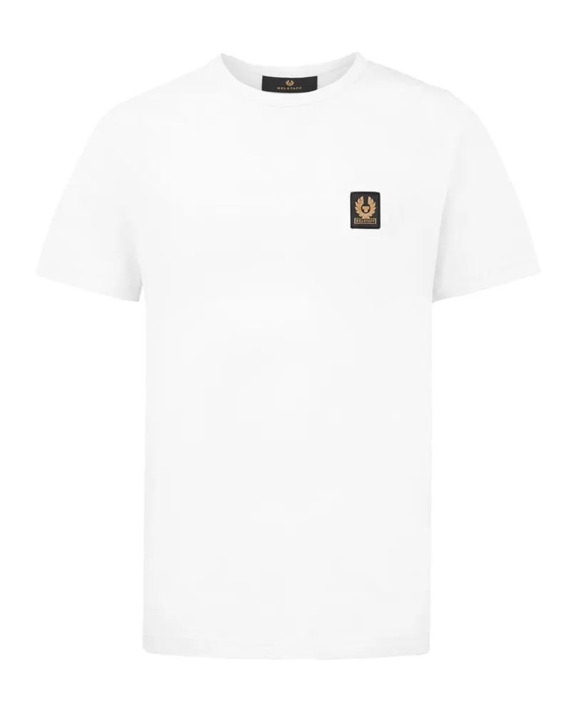 Belstaff T-Shirt aus Baumwolle mit Logo-Aufnäher in Weiß