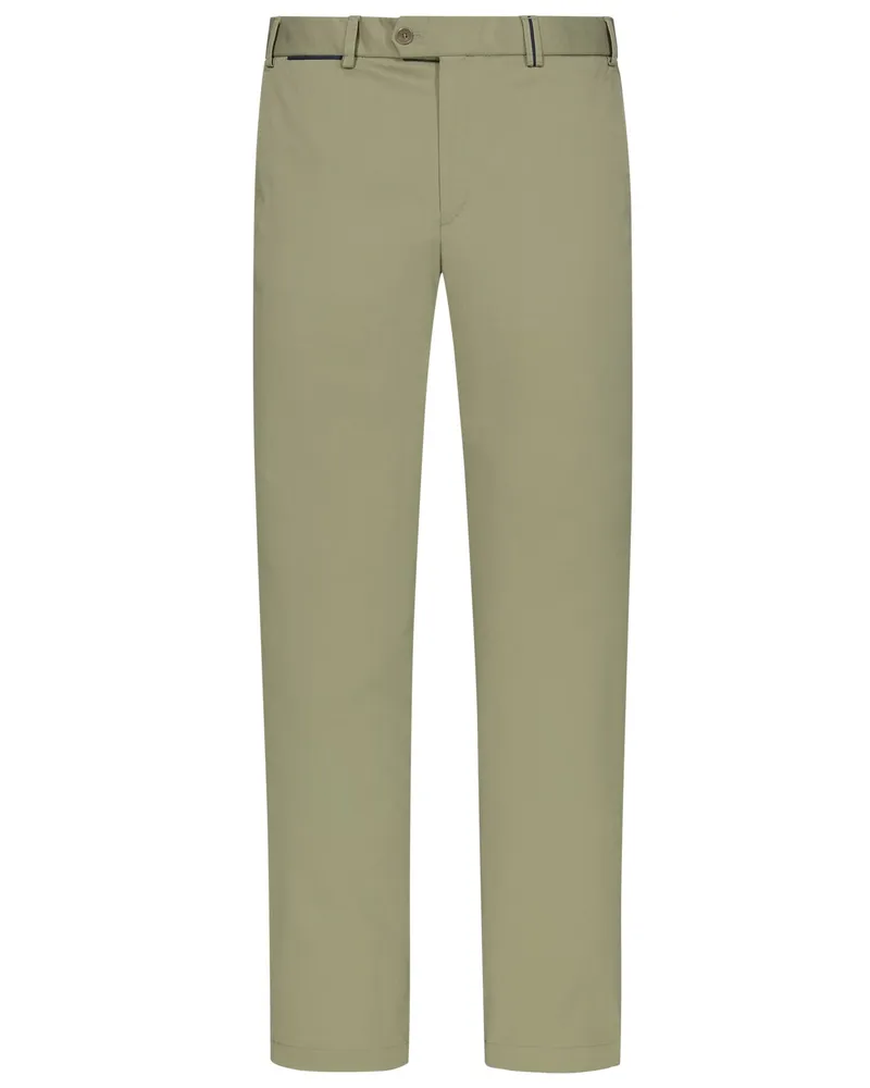 Hiltl Stretch-Chino Peaker aus Supima-Baumwolle, Regular Fit in Grün