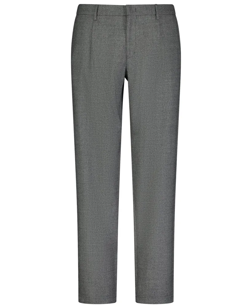 Roy Robson Anzughose mit Stretchanteil und Pepita-Muster, Slim Fit in Anthrazit
