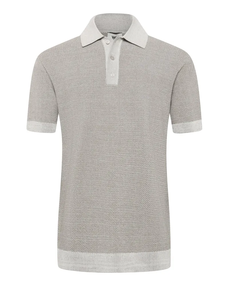 Drykorn Strick-Poloshirt Tamian aus Baumwolle in Beige